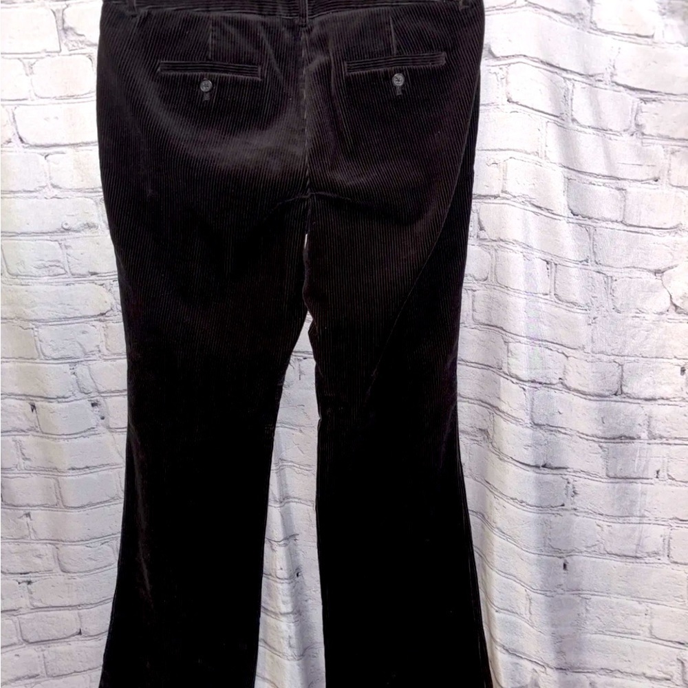 J. Crew Black Corduroy Pants Trouser Wide Leg Low Fit Size 10 Minimalist Classic
